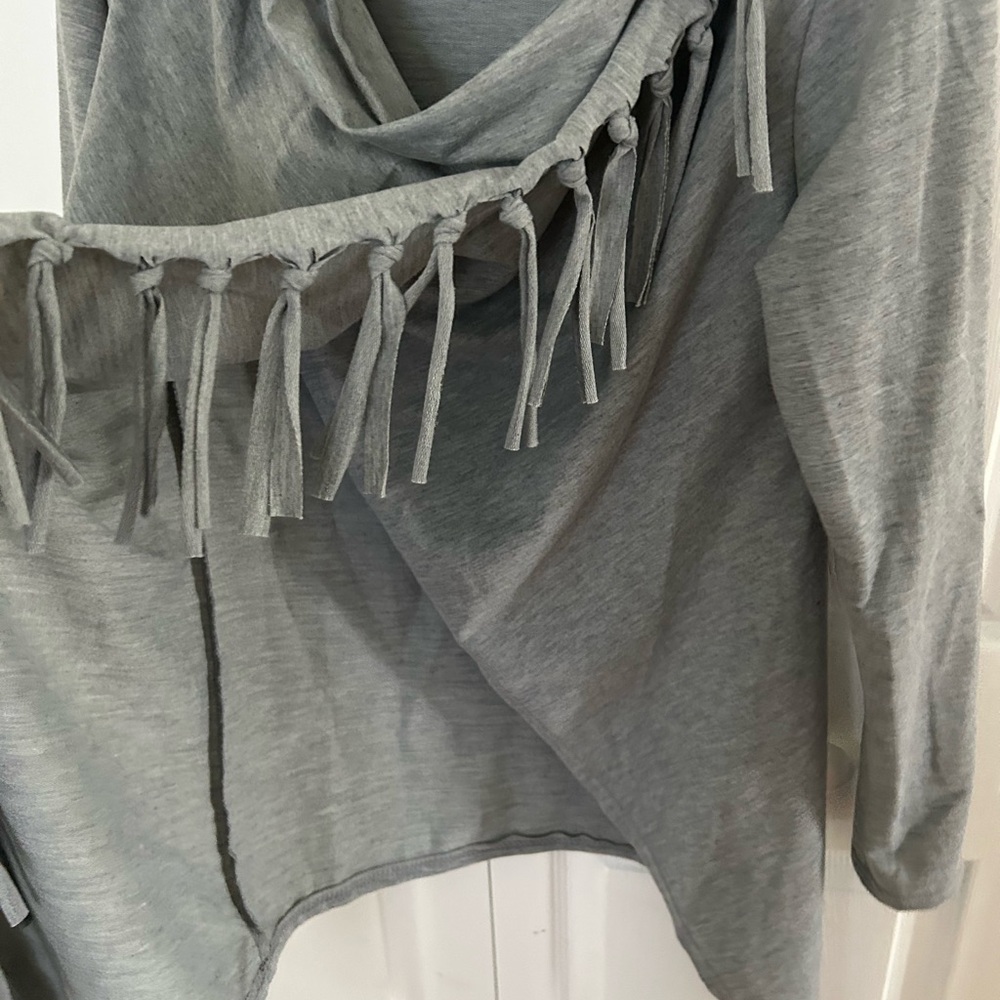 Gray Asymmetrical Sweater women’s medium - Picture 5 of 6